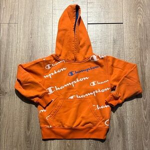 Champion Kids' Vibrant Orange Hoodie Size XS